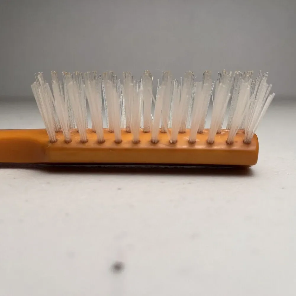 Vintage Mohawk Hair Brush Professional Nylon Bristles Made In USA Yellow